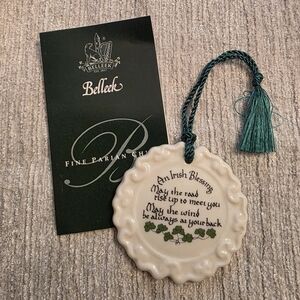 Irish Belleek Ornament "An Irish Blessing"